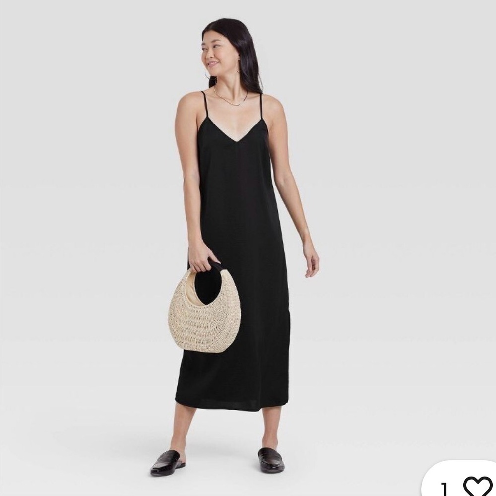 A New Day Black Slip Dress